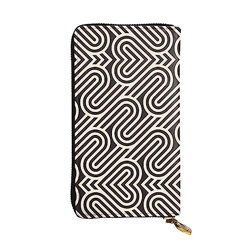 BHCASE Schwarze Clutch aus Leder mit gebogener Textur – 19 x 10 cm, bequem, leicht, wasserdicht, langlebig, schön, schwarz, Einheitsgröße, Schwarz , Einheitsgröße von BHCASE