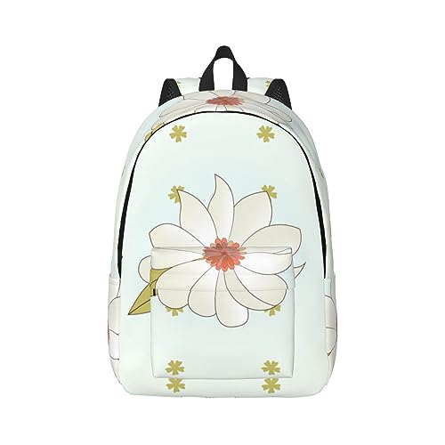 Lässige, leichte Seesack: geeignet für Schulen, Büros, Outdoor-Sportarten für Männer, Frauen und Jugendliche, Camellia in Bloom Prints, Schwarz , S von BHCASE