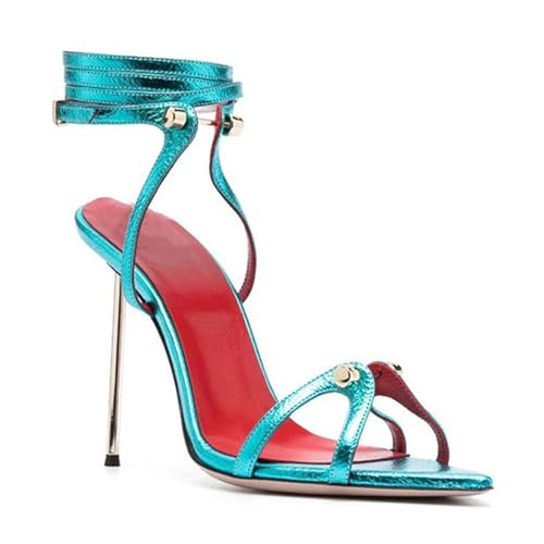 High Heels Damen Stilleto Riemchensandalen Spitzer Spitze Offener Spitze Slingback Abendkleid Party Pumps Schuhe 11cm-Blue||41 High Heels Damen Stilleto Riemchensandalen Spitzer Spitze Offener Spitze Slingback Abendkleid Party Pumps Schuhe 11cm-Blue||41 von BHGLUZGBY