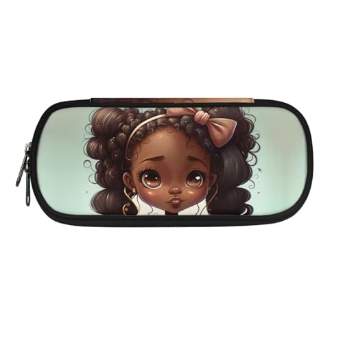BHHJKK Afrikanisches Federmäppchen für Kinder, Afro, schwarz, Mädchen, Federmäppchen, College, Schule, Federmäppchen, hohe Kapazität, Tasche, Halter, magische Bleistiftbox, langlebig, African American BHHJKK Afrikanisches Federmäppchen für Kinder, Afro, schwarz, Mädchen, Federmäppchen, College, Schule, Federmäppchen, hohe Kapazität, Tasche, Halter, magische Bleistiftbox, langlebig, African American von BHHJKK