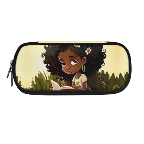 BHHJKK Afrikanisches Federmäppchen für Kinder, Afro, schwarz, Mädchen, Federmäppchen, College, Schule, Federmäppchen, hohe Kapazität, Tasche, Halter, magische Bleistiftbox, langlebig, African American BHHJKK Afrikanisches Federmäppchen für Kinder, Afro, schwarz, Mädchen, Federmäppchen, College, Schule, Federmäppchen, hohe Kapazität, Tasche, Halter, magische Bleistiftbox, langlebig, African American von BHHJKK