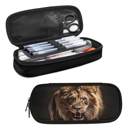 BHHJKK Axolotl Federmäppchen, Stiftebox für Mädchen, mehrere Fächer, tragbare Stiftebox, große Kapazität, Make-up-Tasche, Schreibwaren-Organizer für Kinder, Erwachsene, Frauen, Schule, Bürobedarf, von BHHJKK