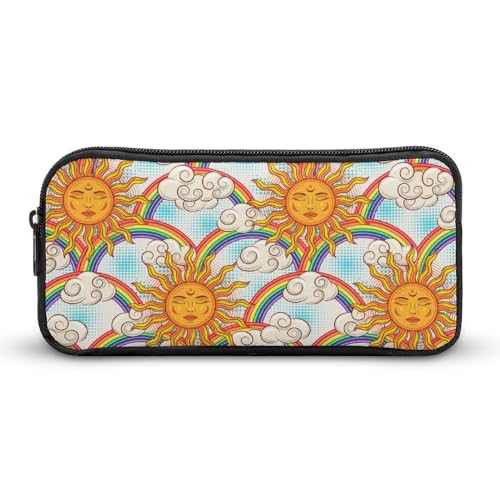 BHHJKK Federmäppchen, Stiftetasche, tolle Ozeanwellen, Meeresschildkröten, Schreibwaren-Organizer mit Reißverschluss, große Kapazität, Make-up-Kosmetiktasche für Büro, Reisen, Damen und Herren, Stil von BHHJKK