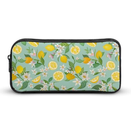 BHHJKK Federmäppchen, stilvolle tropische Ananas-Federtasche, Stifttasche für Damen und Herren, tragbare Büro-Make-up-Kosmetiktasche, große Kapazität, Schreibwaren-Organisation, Stil (537), von BHHJKK