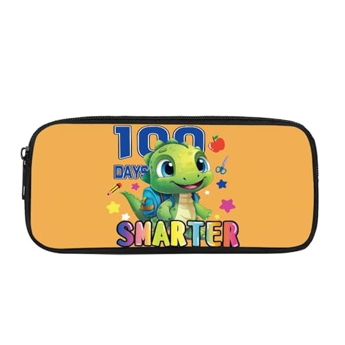 BHHJKK Federmäppchen mit Aufschrift "Fire Soccer Nursing School Essentials", ästhetisch, leicht, stilvoll, klein, Bürobedarf, Schwarz, Cartoon Dinosaurier, Einheitsgröße, Federmäppchen von BHHJKK