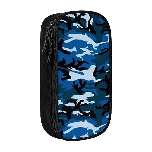 BHHJKK Federmäppchen mit Italien-Flagge, mit Reißverschluss, leer, 3 Fächer, tragbar, multifunktional, schöne große Kapazität, tragbare Bleistiftboxen für Büro, blau camouflage, Einheitsgröße, BHHJKK Federmäppchen mit Italien-Flagge, mit Reißverschluss, leer, 3 Fächer, tragbar, multifunktional, schöne große Kapazität, tragbare Bleistiftboxen für Büro, blau camouflage, Einheitsgröße, von BHHJKK