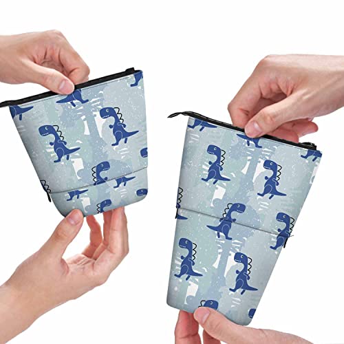 BHHJKK Federmäppchen mit Sonnenblumen-Motiv, Vintage-Stil, Blumenmuster, Stand-Up-Federmäppchen, Organizer, Stiftehalter, Kosmetiktasche für Damen und Herren, Hellgelb, Mehrfarbig60, Einheitsgröße, von BHHJKK