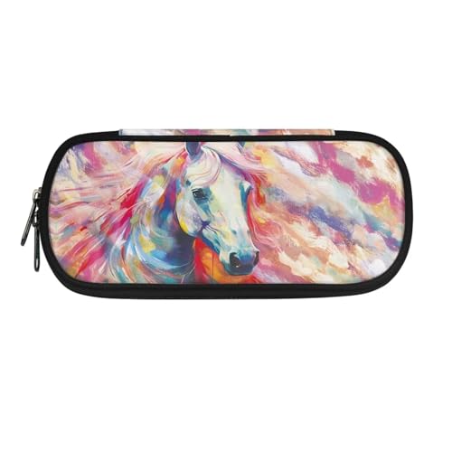 BHHJKK Federmäppchen mit buntem Wolfsdruck, großes Fassungsvermögen, Federmäppchen, Vorschule, Grundschule, Mittelschule, Studenten, Schreibwaren, Stiftetasche, Halter, Damen, Herren, Jungen, Mädchen, BHHJKK Federmäppchen mit buntem Wolfsdruck, großes Fassungsvermögen, Federmäppchen, Vorschule, Grundschule, Mittelschule, Studenten, Schreibwaren, Stiftetasche, Halter, Damen, Herren, Jungen, Mädchen, von BHHJKK
