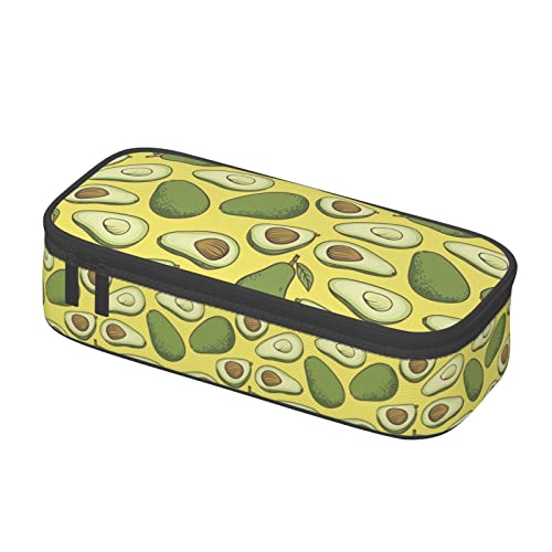BHHJKK Federmäppchen mit niedlichem Avocado-Muster, Stifteetui, Kosmetiktasche, Schreibtisch-Organizer, Box für Büro, Damen, Herren, Siehe Abbildung, Einheitsgröße, Federmäppchen von BHHJKK