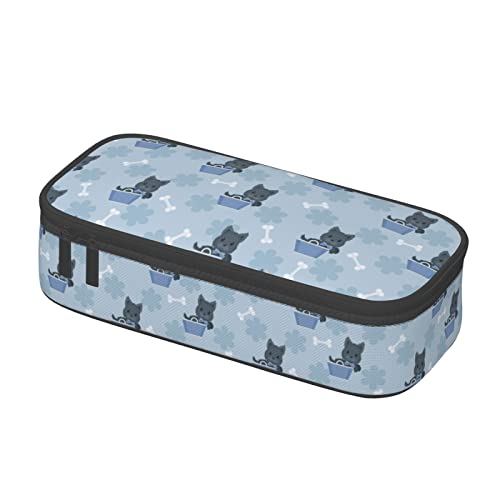 BHHJKK Federmäppchen mit niedlichem Tiermotiv und Scottie-Hunde-Muster, Stifteetui, Kosmetiktasche, Schreibtisch-Organizer, Box für Büro, Damen und Herren, Siehe Abbildung, Einheitsgröße, von BHHJKK