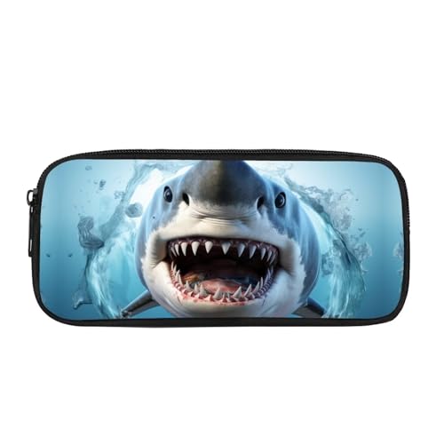 BHHJKK Federmäppchen mit schwarzer Katze, für Mädchen, für Schule, Kinder, Stifthalter, großes Fassungsvermögen, Federmäppchen, Organizer, tragbare Schreibwaren-Taschen mit Reißverschluss, für Büro, von BHHJKK