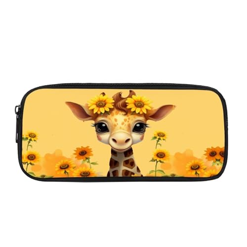 BHHJKK Federmäppchen mit schwarzer Katze, für Mädchen, für Schule, Kinder, Stifthalter, großes Fassungsvermögen, Federmäppchen, Organizer, tragbare Schreibwaren-Taschen mit Reißverschluss, für Büro, von BHHJKK