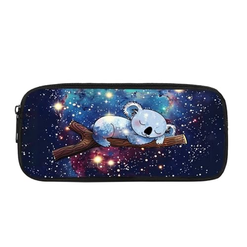 BHHJKK Federmäppchen mit schwarzer Katze, für Mädchen, für Schule, Kinder, Stifthalter, großes Fassungsvermögen, Federmäppchen, Organizer, tragbare Schreibwaren-Taschen mit Reißverschluss, für Büro, von BHHJKK