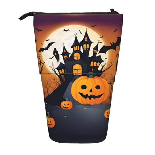 BHHJKK Happy-Halloween-Vector Teleskop-Federmäppchen, Federmäppchen, Organizer, Schreibwaren, Stifteetui mit Reißverschluss, Schwarz , Einheitsgröße, Federmäppchen BHHJKK Happy-Halloween-Vector Teleskop-Federmäppchen, Federmäppchen, Organizer, Schreibwaren, Stifteetui mit Reißverschluss, Schwarz , Einheitsgröße, Federmäppchen von BHHJKK