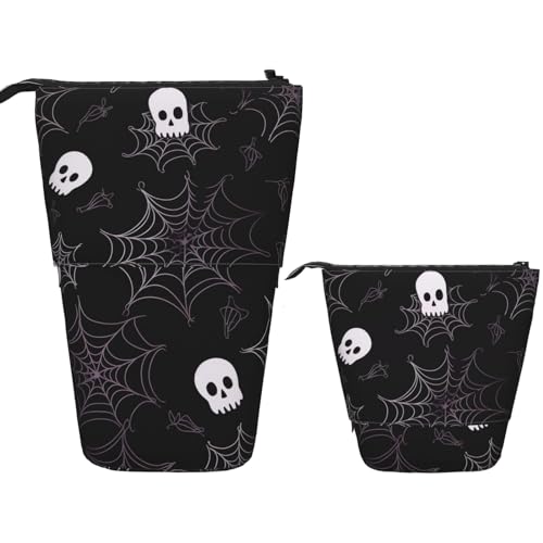 BHHJKK Khiry Stehendes Federmäppchen, Stifthalter, graue Steine, Bild, Teleskop-Schreibwarenetui für Büro, Stand-up-Organizer, einziehbares Federmäppchen, Stifteetui, Stifthalter für Arbeit, 7 × 14,5 von BHHJKK