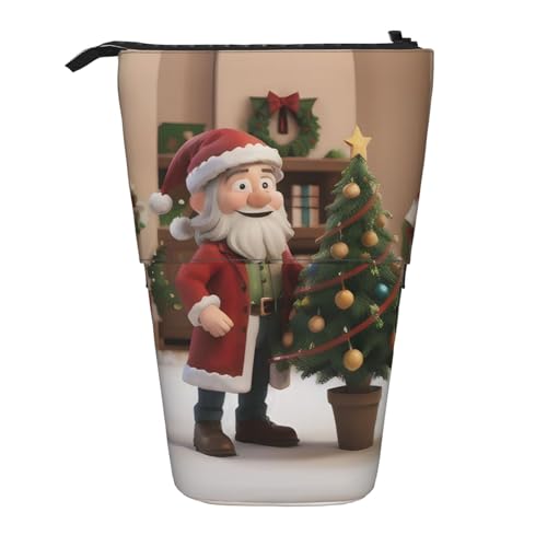BHHJKK Lustiges Weihnachts-Federmäppchen, Teleskop-Federmäppchen, Organizer, Schreibwaren, Stifteetui mit Reißverschluss, Schwarz , Einheitsgröße, Federmäppchen BHHJKK Lustiges Weihnachts-Federmäppchen, Teleskop-Federmäppchen, Organizer, Schreibwaren, Stifteetui mit Reißverschluss, Schwarz , Einheitsgröße, Federmäppchen von BHHJKK