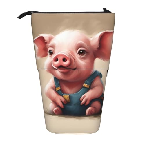 BHHJKK Naughty Pig Baby Teleskop-Federmäppchen, Federmäppchen, Organizer, Schreibwaren, Stifteetui mit Reißverschluss, Schwarz , Einheitsgröße, Federmäppchen BHHJKK Naughty Pig Baby Teleskop-Federmäppchen, Federmäppchen, Organizer, Schreibwaren, Stifteetui mit Reißverschluss, Schwarz , Einheitsgröße, Federmäppchen von BHHJKK