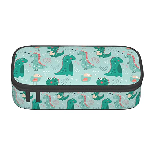 BHHJKK Niedliches Cartoon-Dinosaurier-Federmäppchen, großes Fassungsvermögen, Federmäppchen, niedliches Schreibwaren für Damen, Herren, Erwachsene, Siehe Abbildung, Einheitsgröße, Federmäppchen von BHHJKK
