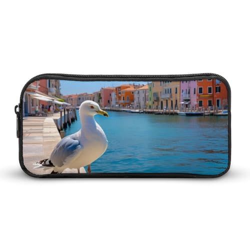 BHHJKK Niedliches elegantes Federmäppchen mit Möwenmotiv, großes Federmäppchen, Stifttasche, Reißverschluss, Stift-Organizer, Make-up-Tasche für Damen und Herren, Siehe Abbildung, Einheitsgröße, BHHJKK Niedliches elegantes Federmäppchen mit Möwenmotiv, großes Federmäppchen, Stifttasche, Reißverschluss, Stift-Organizer, Make-up-Tasche für Damen und Herren, Siehe Abbildung, Einheitsgröße, von BHHJKK