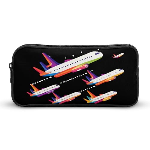 BHHJKK Pilot-Federmäppchen für kommerzielle Passagierflugzeuge, großes Federmäppchen, Stifttasche, Reißverschluss, Stift-Organizer, Make-up-Tasche für Damen und Herren, Siehe Abbildung, Einheitsgröße, BHHJKK Pilot-Federmäppchen für kommerzielle Passagierflugzeuge, großes Federmäppchen, Stifttasche, Reißverschluss, Stift-Organizer, Make-up-Tasche für Damen und Herren, Siehe Abbildung, Einheitsgröße, von BHHJKK