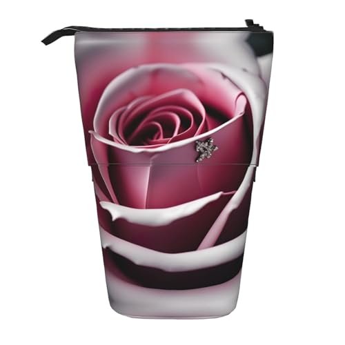 BHHJKK Rote Rose Teleskop-Federmäppchen, Federmäppchen, Organizer, Schreibwaren, Stifteetui mit Reißverschluss, Schwarz , Einheitsgröße, Federmäppchen BHHJKK Rote Rose Teleskop-Federmäppchen, Federmäppchen, Organizer, Schreibwaren, Stifteetui mit Reißverschluss, Schwarz , Einheitsgröße, Federmäppchen von BHHJKK