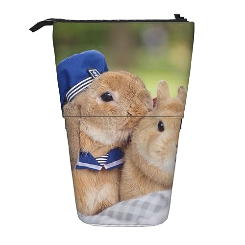 BHHJKK Stehendes Federmäppchen, Stifthalter, Cartoon-Dinosaurier, Teleskop-Schreibwarenetui für Büro, Stand-up-Organizer, einziehbares Federmäppchen, Stiftehalter, für Arbeit, 7 × 14,5 cm, Niedliches von BHHJKK