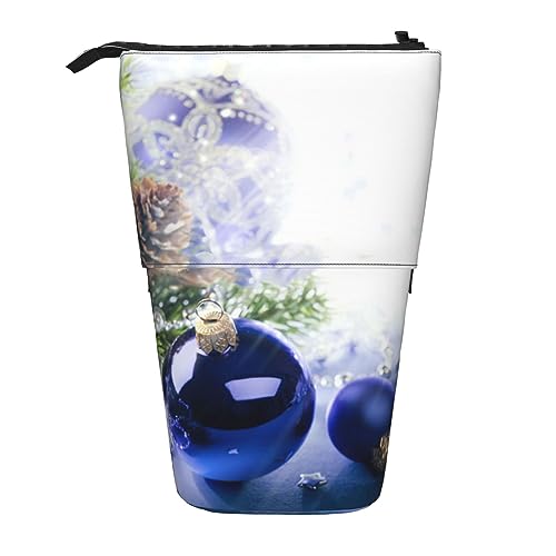 BHHJKK Stehendes Federmäppchen, Stifthalter, Ostern, Teleskop-Schreibwarenetui für Büro, Stand-up-Organizer, einziehbares Federmäppchen, Stiftehalter, für Arbeit, 7 × 14,5 cm, Weihnachten, von BHHJKK