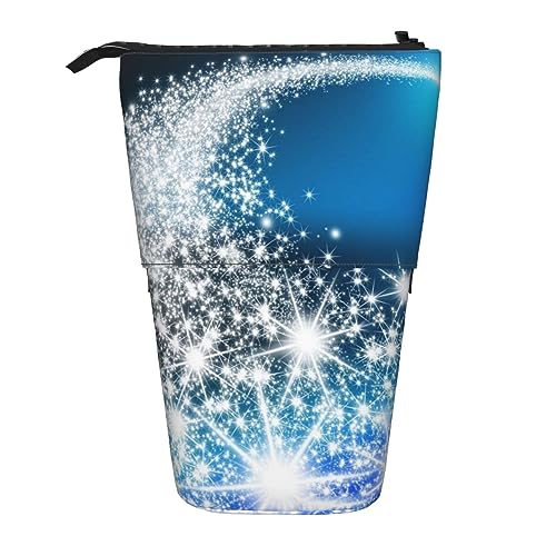 BHHJKK Stehendes Federmäppchen, Stifthalter, niedlicher Mops, Teleskop-Schreibwarenetui für Büro, Stand-up-Organizer, einziehbares Federmäppchen, Stiftehalter, für Arbeit, 7 × 14,5 cm, Weihnachten, von BHHJKK