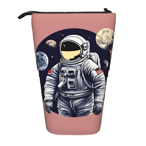 BHHJKK Teleskop-Federmäppchen mit Astronaut auf dem Mond, Federmäppchen, Organizer, Schreibwaren, Stifteetui mit Reißverschluss, Schwarz , Einheitsgröße, Federmäppchen BHHJKK Teleskop-Federmäppchen mit Astronaut auf dem Mond, Federmäppchen, Organizer, Schreibwaren, Stifteetui mit Reißverschluss, Schwarz , Einheitsgröße, Federmäppchen von BHHJKK