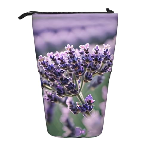 BHHJKK Teleskop-Federmäppchen mit Lavendelblüte, Federmäppchen, Organizer, Schreibwaren, Stifteetui mit Reißverschluss, Schwarz , Einheitsgröße, Federmäppchen BHHJKK Teleskop-Federmäppchen mit Lavendelblüte, Federmäppchen, Organizer, Schreibwaren, Stifteetui mit Reißverschluss, Schwarz , Einheitsgröße, Federmäppchen von BHHJKK