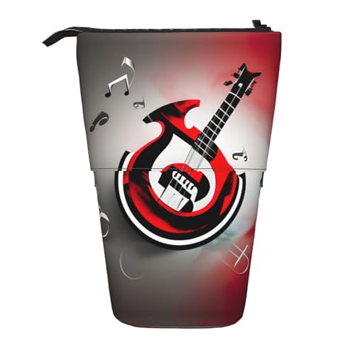 BHHJKK Teleskop-Federmäppchen mit Musik-Symbol, Federmäppchen, Organizer, Schreibwaren, Stifteetui mit Reißverschluss, Schwarz , Einheitsgröße, Federmäppchen BHHJKK Teleskop-Federmäppchen mit Musik-Symbol, Federmäppchen, Organizer, Schreibwaren, Stifteetui mit Reißverschluss, Schwarz , Einheitsgröße, Federmäppchen von BHHJKK