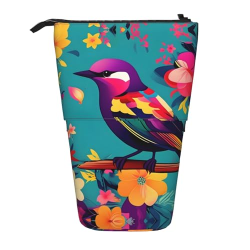 BHHJKK Teleskop-Federmäppchen mit buntem Blumenmotiv, Federmäppchen, Organizer, Schreibwaren, Stifteetui mit Reißverschluss, Schwarz , Einheitsgröße, Federmäppchen BHHJKK Teleskop-Federmäppchen mit buntem Blumenmotiv, Federmäppchen, Organizer, Schreibwaren, Stifteetui mit Reißverschluss, Schwarz , Einheitsgröße, Federmäppchen von BHHJKK