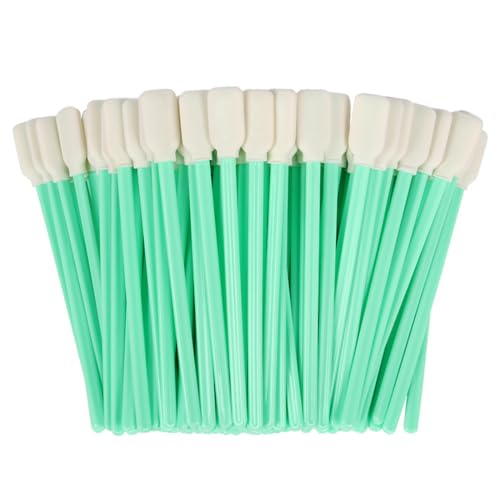 BHIPKOT 100 Stück Lint-Free Mini Cleaning Sticks, Long Cotton Swabs for Drains, Leather, Alcohol, Inkjet Printers, and Camera Lens Cleaning von BHIPKOT