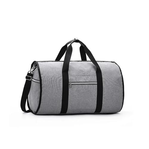 BHOUTY Handgepäck Männer Business Reisetasche Oxford Garment Pack Große Kapazität Umhängetaschen Multi-Pocket Gepäck Kleidung Lagerung Reisetasche(Gray) von BHOUTY