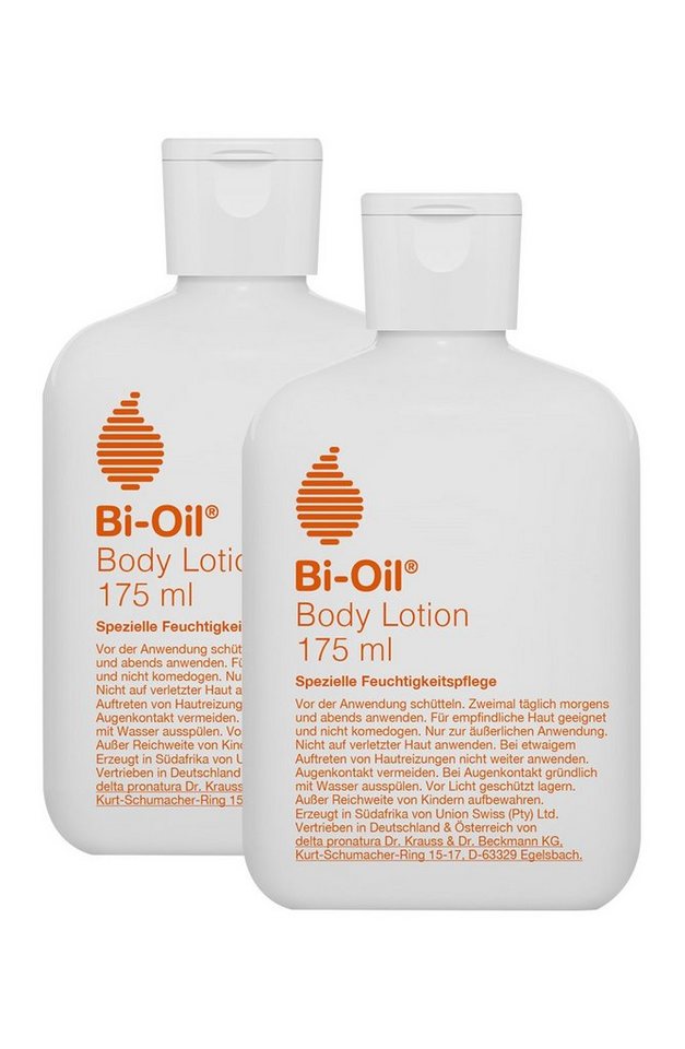 BI-OIL Körperlotion 2x 175 ml feuchtigkeitsspendende Body Lotion - Bodylotion vegan, 2-tlg. von BI-OIL