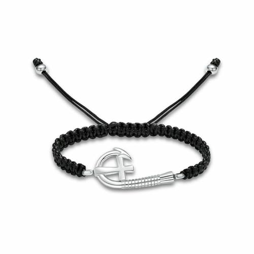BIAIHQIE Angelhaken-Armband mit Asche, Armreifen, Andenken, Gedenkschmuck, Aschenhalter für Damen und Herren, verstellbar, Silber BIAIHQIE Angelhaken-Armband mit Asche, Armreifen, Andenken, Gedenkschmuck, Aschenhalter für Damen und Herren, verstellbar, Silber von BIAIHQIE