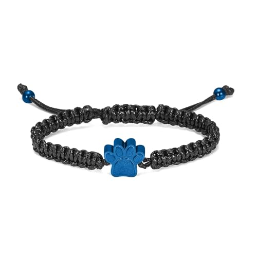 BIAIHQIE Haustier Urne Armband für Asche Pfote Abdruck Einäscherung Schmuck Edelstahl Andenken Memorial Haustier Hund Katze Asche Armband für Männer Frauen-blau BIAIHQIE Haustier Urne Armband für Asche Pfote Abdruck Einäscherung Schmuck Edelstahl Andenken Memorial Haustier Hund Katze Asche Armband für Männer Frauen-blau von BIAIHQIE