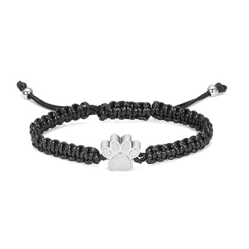 BIAIHQIE Haustier Urne Armband für Asche Pfote Abdruck Einäscherung Schmuck Edelstahl Andenken Memorial Haustier Hund Katze Esche Armband für Männer Frauen-Stahl BIAIHQIE Haustier Urne Armband für Asche Pfote Abdruck Einäscherung Schmuck Edelstahl Andenken Memorial Haustier Hund Katze Esche Armband für Männer Frauen-Stahl von BIAIHQIE