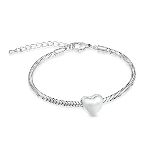 BIAIHQIE Herz Urne Armband für Asche Edelstahl Einäscherung Schmuck Memorial Menschliche Asche Andenken Einäscherung Armband für Frauen Männer-Stahl BIAIHQIE Herz Urne Armband für Asche Edelstahl Einäscherung Schmuck Memorial Menschliche Asche Andenken Einäscherung Armband für Frauen Männer-Stahl von BIAIHQIE