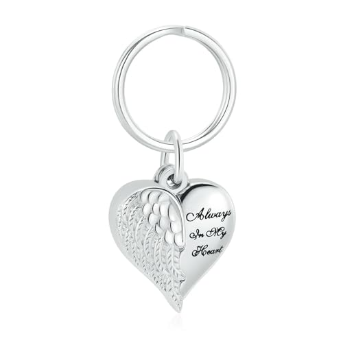 BIAIHQIE Schlüsselanhänger mit Herz-Anhänger zum Öffnen und Mini-Urnen für die Asche von Menschen/Haustieren, individuelle Geschenke für Frauen/Männer, Gedenk-Schlüsselanhänger, Schmuck, Silber BIAIHQIE Schlüsselanhänger mit Herz-Anhänger zum Öffnen und Mini-Urnen für die Asche von Menschen/Haustieren, individuelle Geschenke für Frauen/Männer, Gedenk-Schlüsselanhänger, Schmuck, Silber von BIAIHQIE