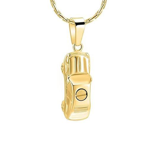 BIAIHQIE Urnen-Halskette für Asche, Edelstahl, Autoform, Medaillon-Anhänger, Gedenkschmuck, Gold BIAIHQIE Urnen-Halskette für Asche, Edelstahl, Autoform, Medaillon-Anhänger, Gedenkschmuck, Gold von BIAIHQIE