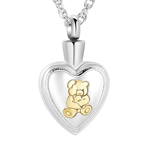 BIAIHQIE Urnen-Halsketten für Asche, Schmuck für Frauen, Herz-Gedenk-Asche-Andenken, Urnen-Medaillon-Anhänger, Aschenhalter, Gold BIAIHQIE Urnen-Halsketten für Asche, Schmuck für Frauen, Herz-Gedenk-Asche-Andenken, Urnen-Medaillon-Anhänger, Aschenhalter, Gold von BIAIHQIE