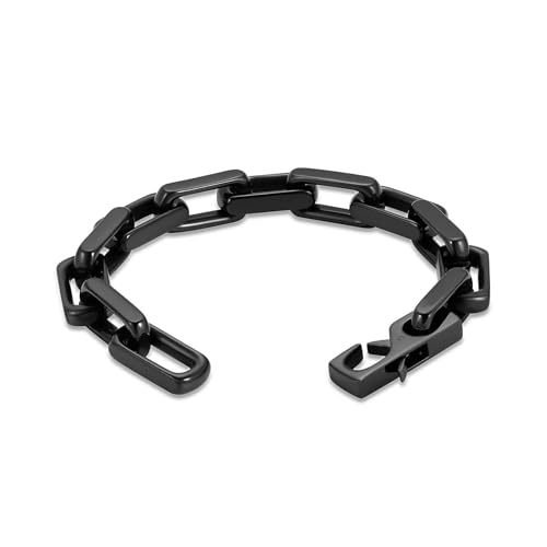 BIAIHQIE Urnenarmband mit Büroklammern für Asche, für Damen/Herren, Gedenkarmband zur Erinnerung an die Asche, Schwarz, 20 cm von BIAIHQIE
