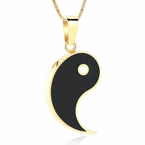 BIAIHQIE Urnenkette für Asche, Einäscherungsschmuck für Frauen/Männer, Aschehalter, Andenken, Gedenkschmuck, AAA von BIAIHQIE