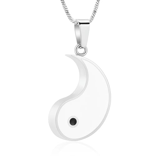 BIAIHQIE Urnenkette für Asche, Einäscherungsschmuck für Frauen/Männer, Aschehalter, Andenken, Gedenkschmuck-AAA_b von BIAIHQIE
