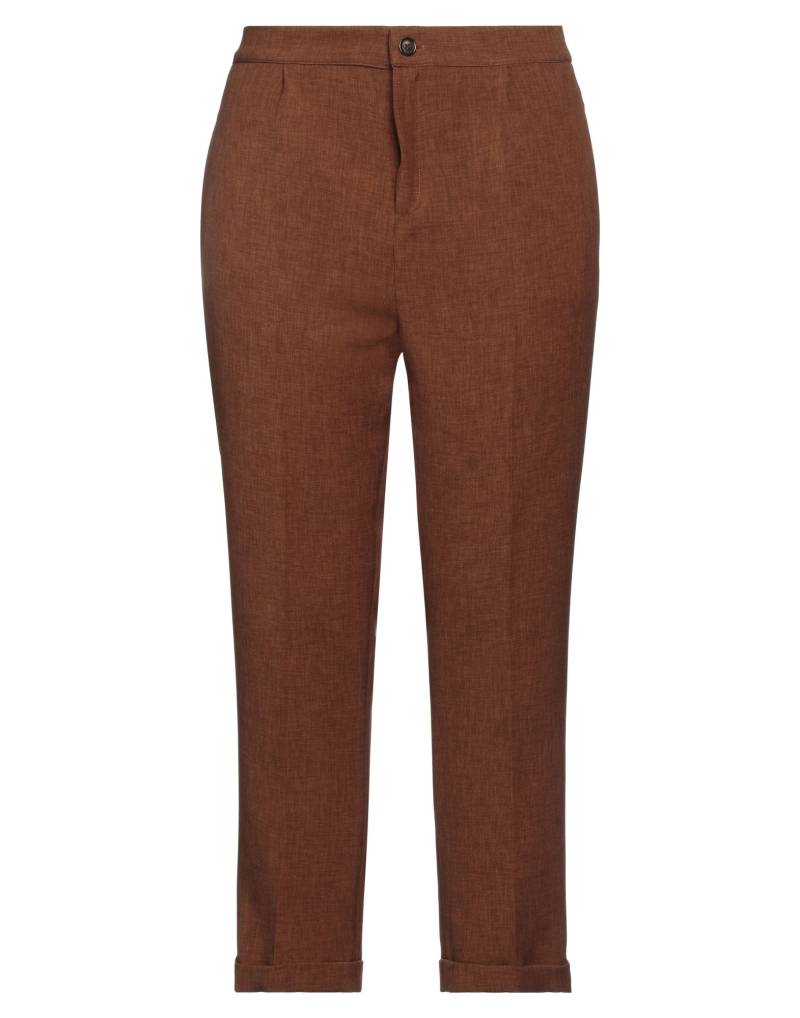 BIANCOGHIACCIO Hose Damen Braun von BIANCOGHIACCIO