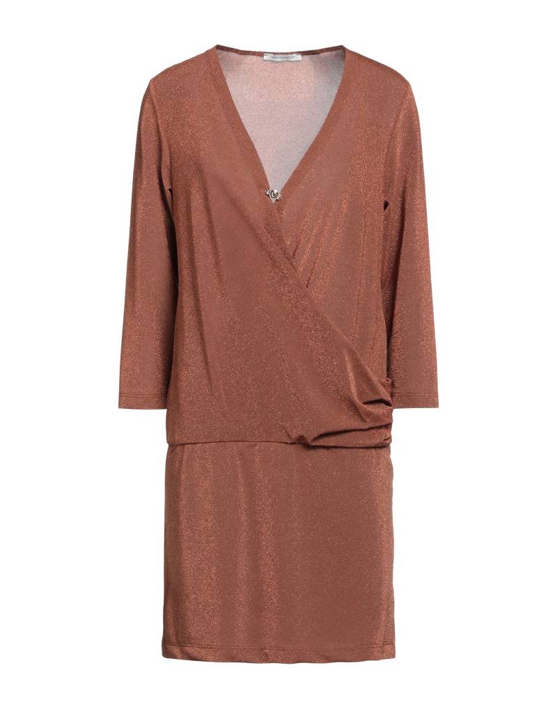 BIANCOGHIACCIO Mini-kleid Damen Braun von BIANCOGHIACCIO