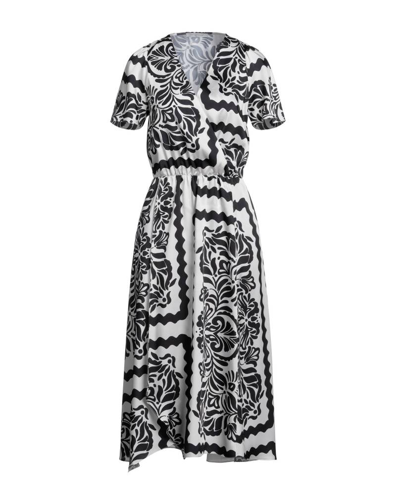 BIANCOGHIACCIO Midi-kleid Damen Hellgrau von BIANCOGHIACCIO