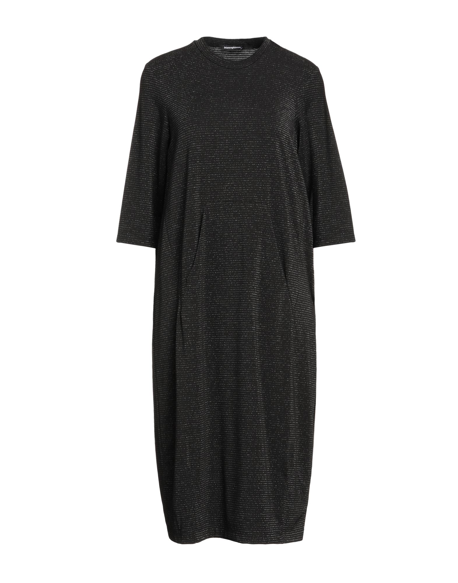 BIANCOGHIACCIO Midi-kleid Damen Schwarz von BIANCOGHIACCIO