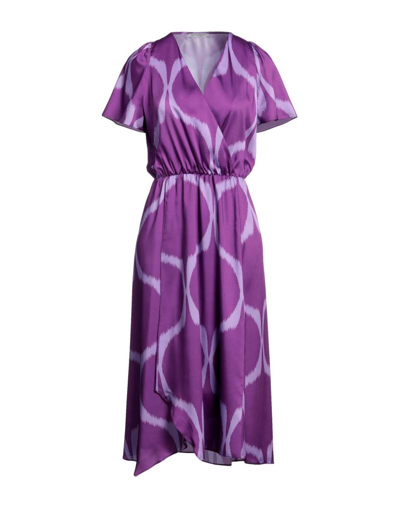BIANCOGHIACCIO Midi-kleid Damen Violett von BIANCOGHIACCIO